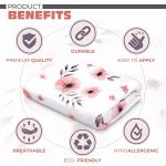Tyke Bliss Pink Changing Pad Cover for Girls – Stretchy Floral Changing Pad Covers Made with 100% Combed Cotton Jersey Knit, Super Soft, Diaper Changing Pad Cover for Baby Change Table Pads - Image 8